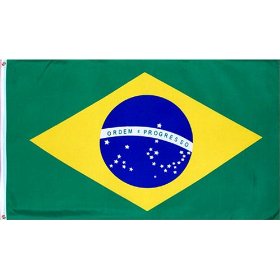 Brazil National Country Flag: 3x5ft poly