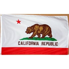 California Flag 3x5ft Superknit Polyester