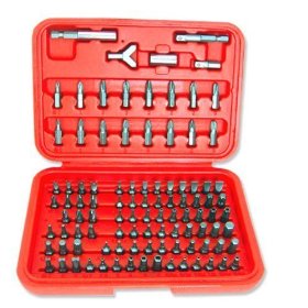 ClearMax 100 Piece Professional Screwdriver Bit Set, Includes 15 different bit styles. All Metric and SAE sized included