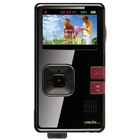 Creative Labs Vado HD 8 GB Pocket Video Camcorder, 2nd Generation (Black Gloss with Maroon Accents)