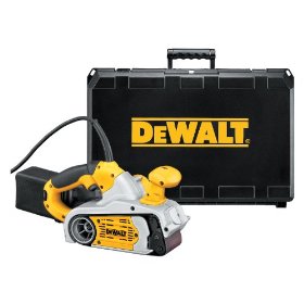 DEWALT DW433K  8 Amp 3-Inch-by-21-Inch Variable Speed Belt Sander Kit with Dust Canister and Case