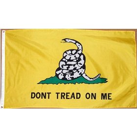 Dont Tread on Me YELLOW (Gadsden) Flag - 3x5 foot Poly