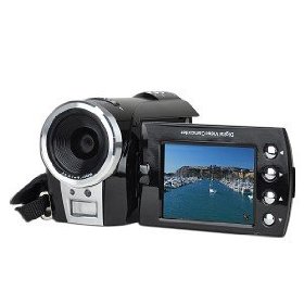 DV7000A SD/SDHC High-Definition 720p Digital Camcorder w/4x Digital Zoom & 2.4" Flipout LCD (Black)