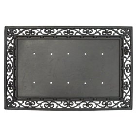 Evergreen 2RM000A Rubber Door Mat Frame, Monogram Base Door Mat, 24-Inches x 36-Inches