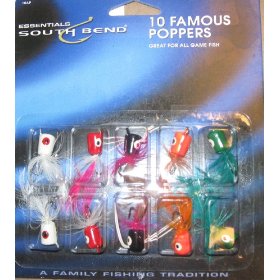 60 FAMOUS POPPERS FOR FLY FISHING 6 PACKS OF 10