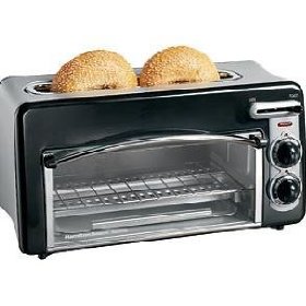 New Hamilton Beach Toastation Two-Slice Toaster & Oven 1.5" Wide Top Slot Removable Crumb Tray