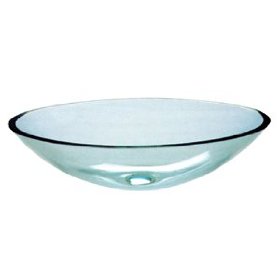Inello Clear Tempered Glass Vessel Sink