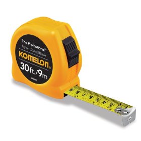 Komelon 4930IM The Professional 30-Foot Inch/Metric Scale Power Tape, Yellow