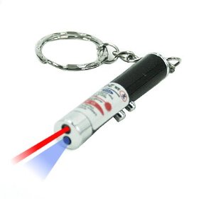 2 in 1 LED Light And Laser Pointer Key Chain