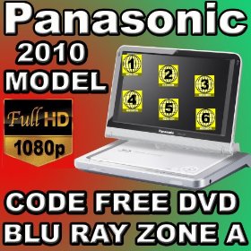 2010 Panasonic DMP-B100 Region Code Free DVD & Blu Ray Player DVD Region 012345678 PAL/NTSC Blu Ray Zone A 100~240V