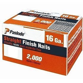 Paslode 650285 2-Inch by 16 Gauge Galvanized Straight Finish Nail (2,000 Per Box)