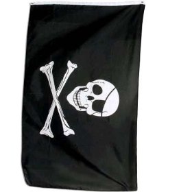 Pirate Flag Jolly Roger with Patch 3x5 ft 3 x 5 NEW