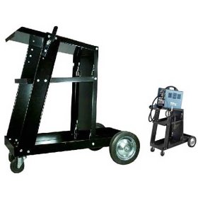 MIG TIG Plasma Cutter Arc Welding Cart with Tank Storage