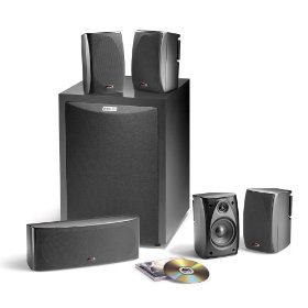 Polk Audio RM6750 5.1 Channel Home Theater Speaker System (Set of Six, Black)