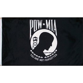 POW MIA "Original" Flag - 3 foot by 5 foot Polyester (NEW)