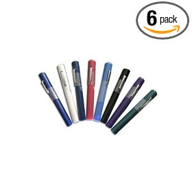 Primacare Disposable Penlight with Pupil Gauge (Pack of 6)