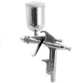 Tooluxe HVLP 0.5 mm Mini Gravity Feed Air Spray Gun - Aluminum Canister