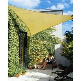 Triangle Sun Shade Sail 16 Feet 5 Inches - Sand Color