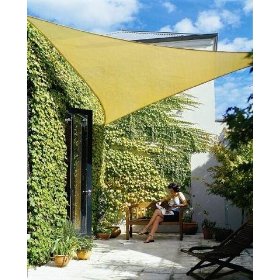 Triangle Sun Shade Sail 16 Feet 5 Inches - Sand Color