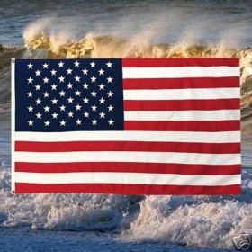 US Flag 2ftx3ft Superknit Polyester