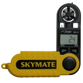 WeatherHawk SM-18 SkyMate Hand-Held Wind Meter, Yellow